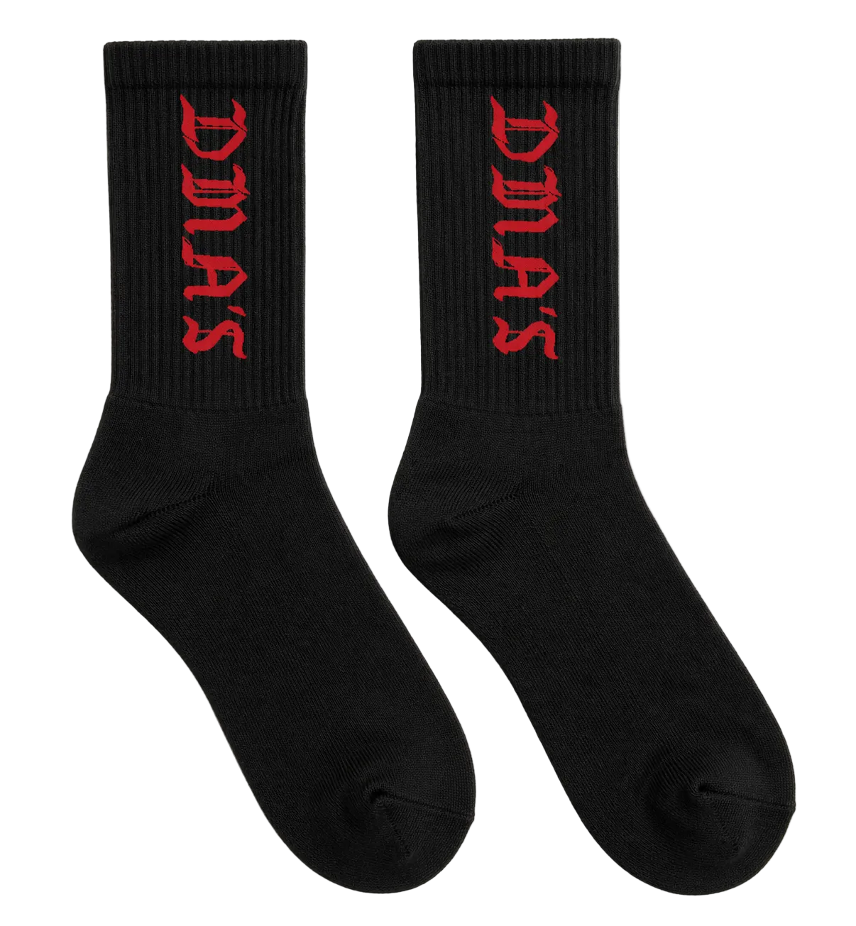 OLDE LOGO SOCKS BLACK/RED + DIGITAL DOWNLOAD