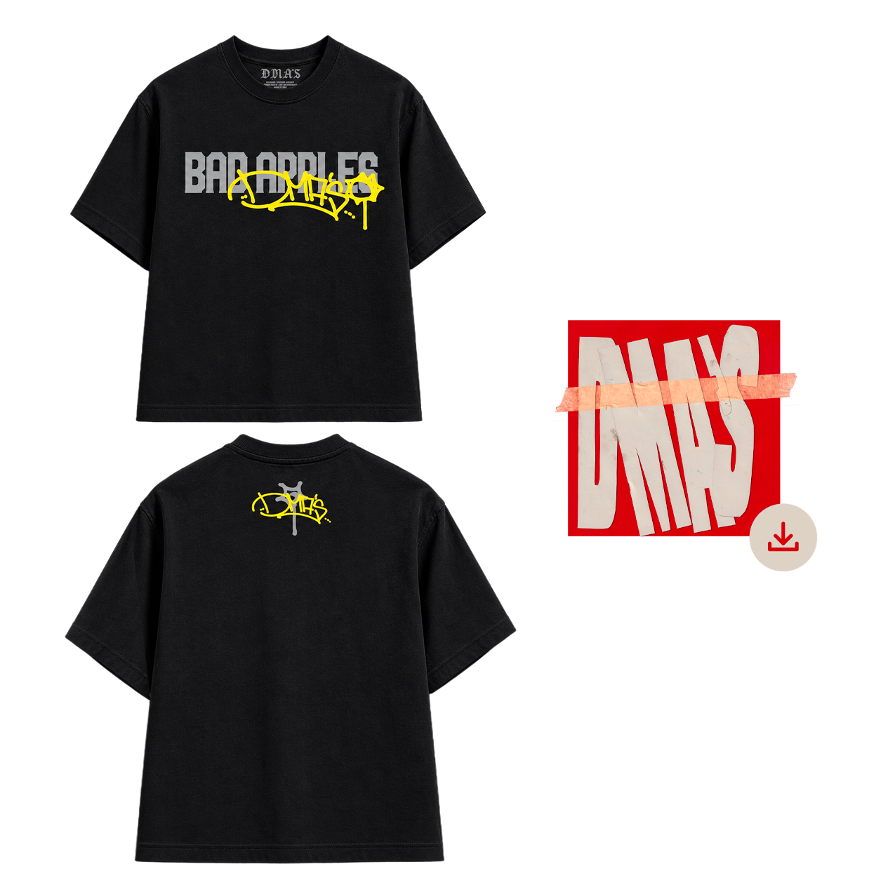 DMA'S x BAD APPLES TEE + DIGITAL DOWNLOAD