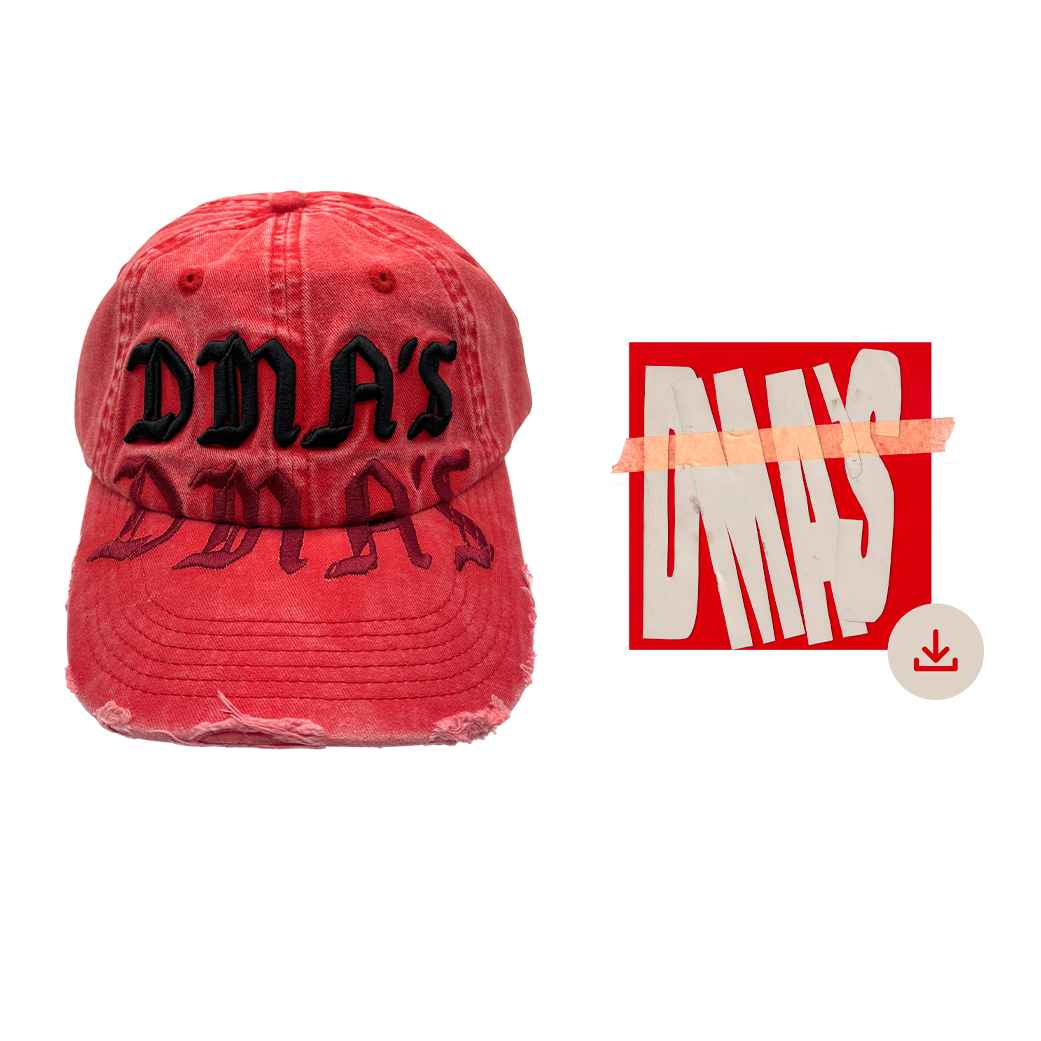 DMA'S RED DISTRESSED CAP + DIGITAL DOWNLOAD