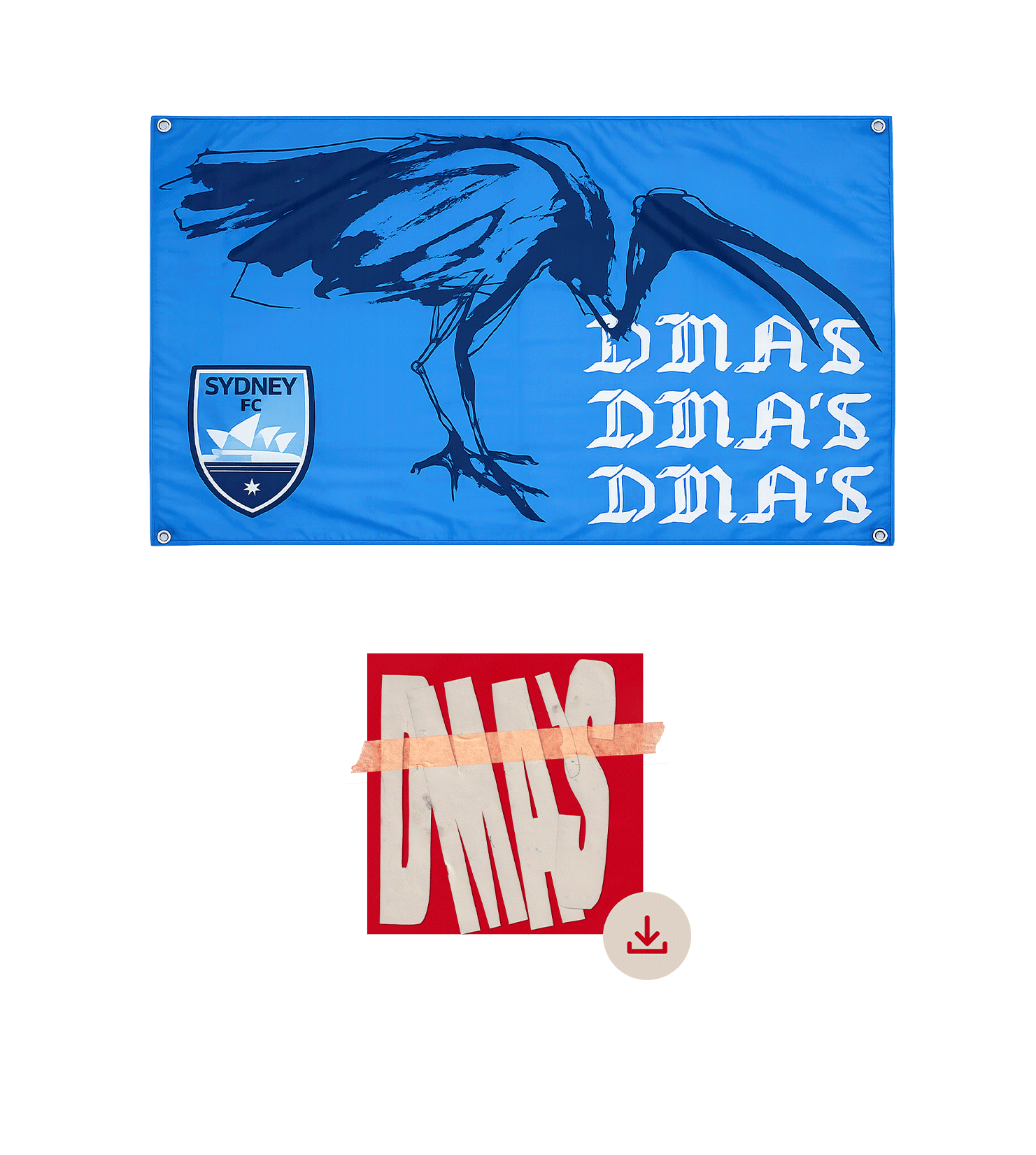 DMA'S x SYDNEY FC WALL FLAG + DIGITAL DOWNLOAD