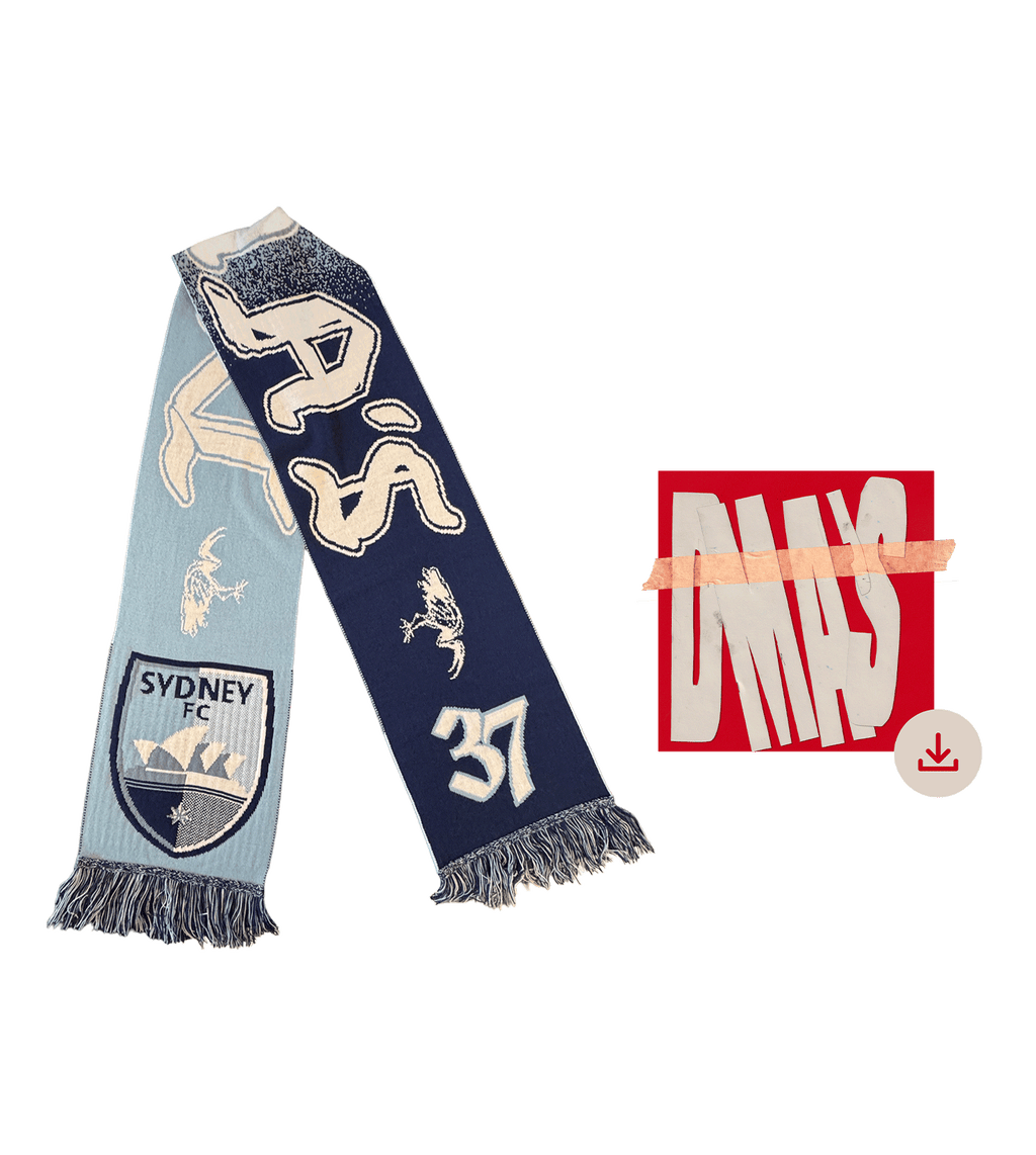 DMA'S x SYDNEY FC MATCH DAY SCARF + DIGITAL DOWNLOAD