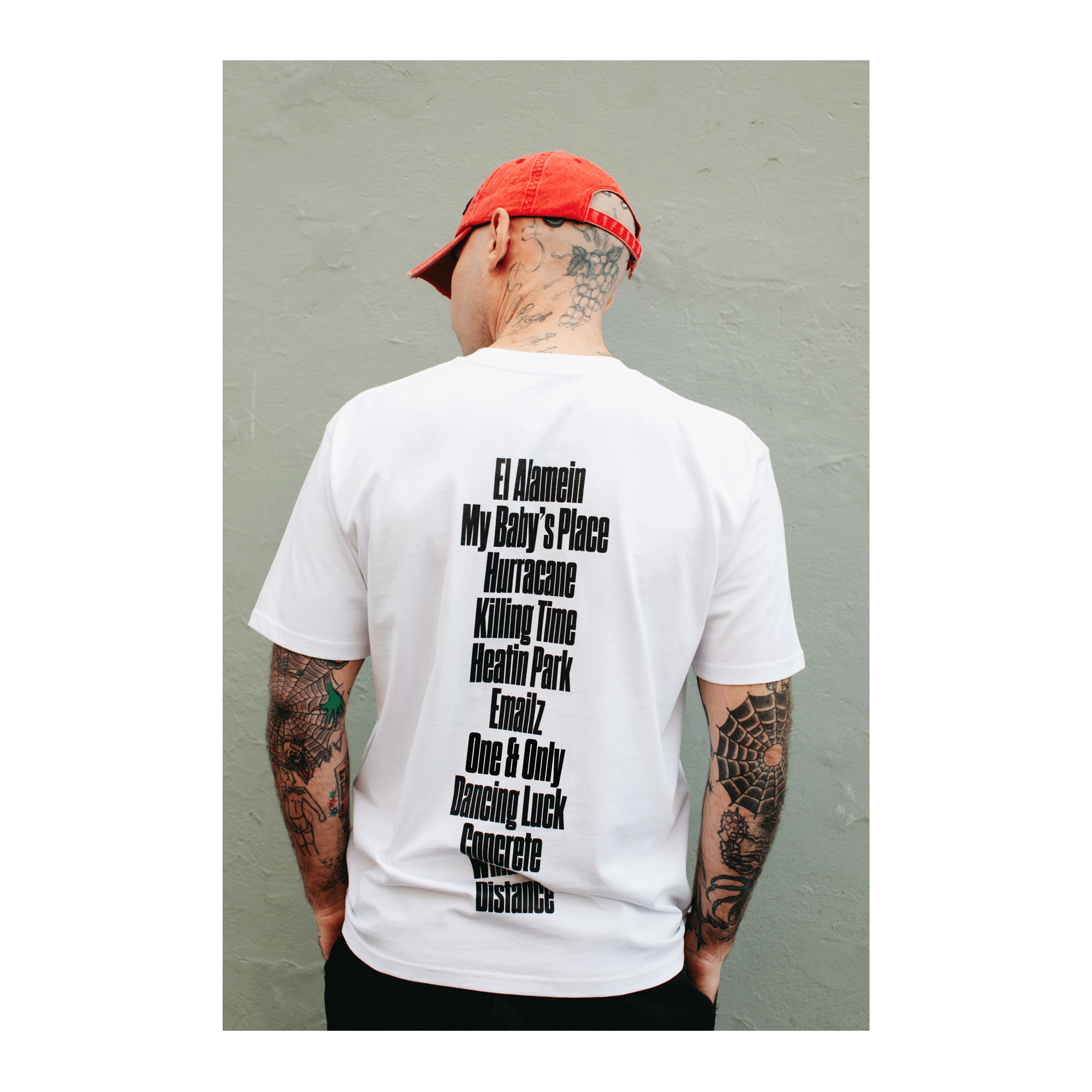 DMA'S TRACKLIST TEE + RED VINYL