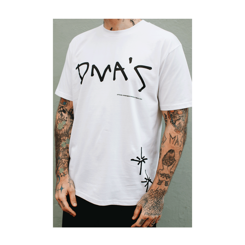 DMA'S TRACKLIST TEE WHITE