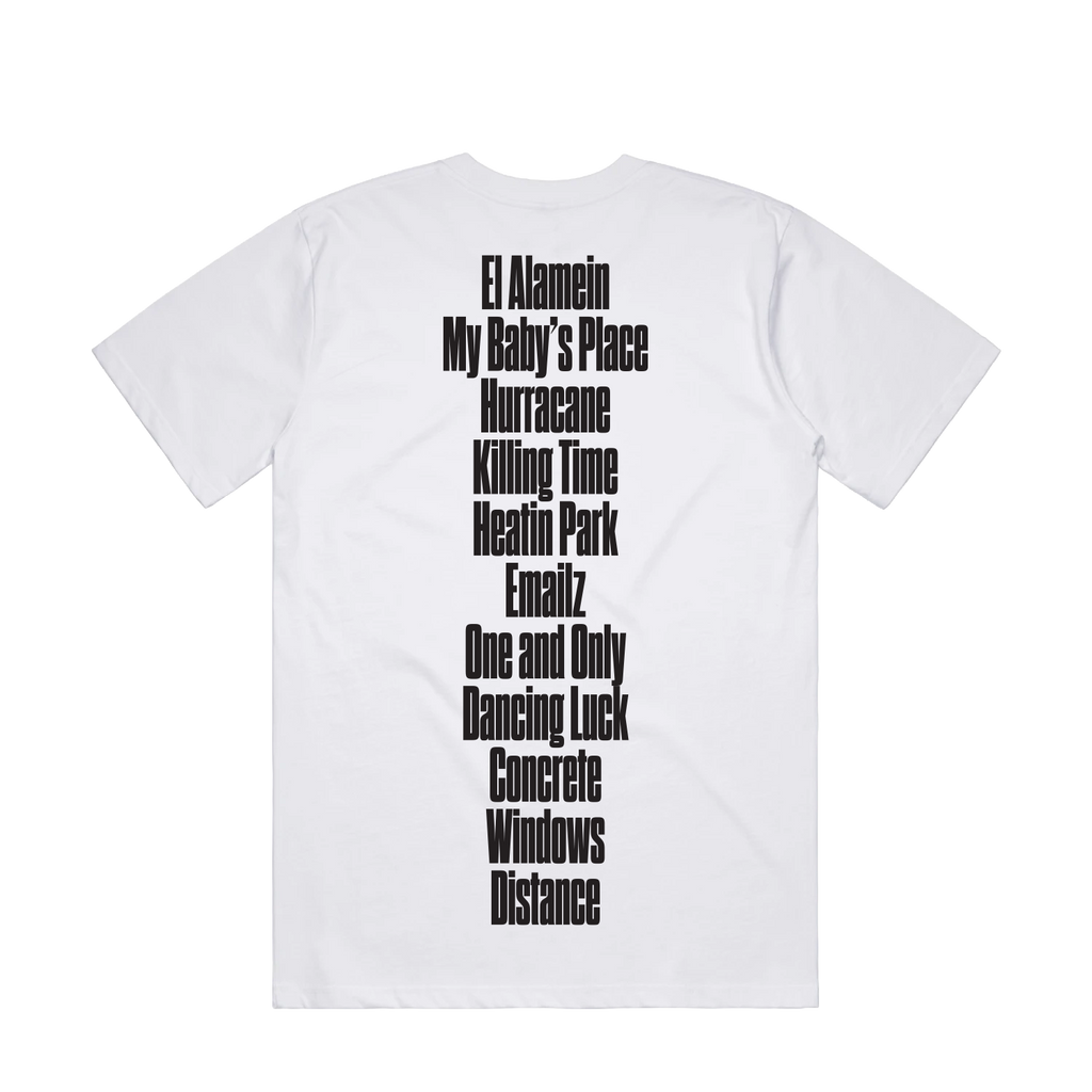 DMA'S TRACKLIST TEE + RED VINYL