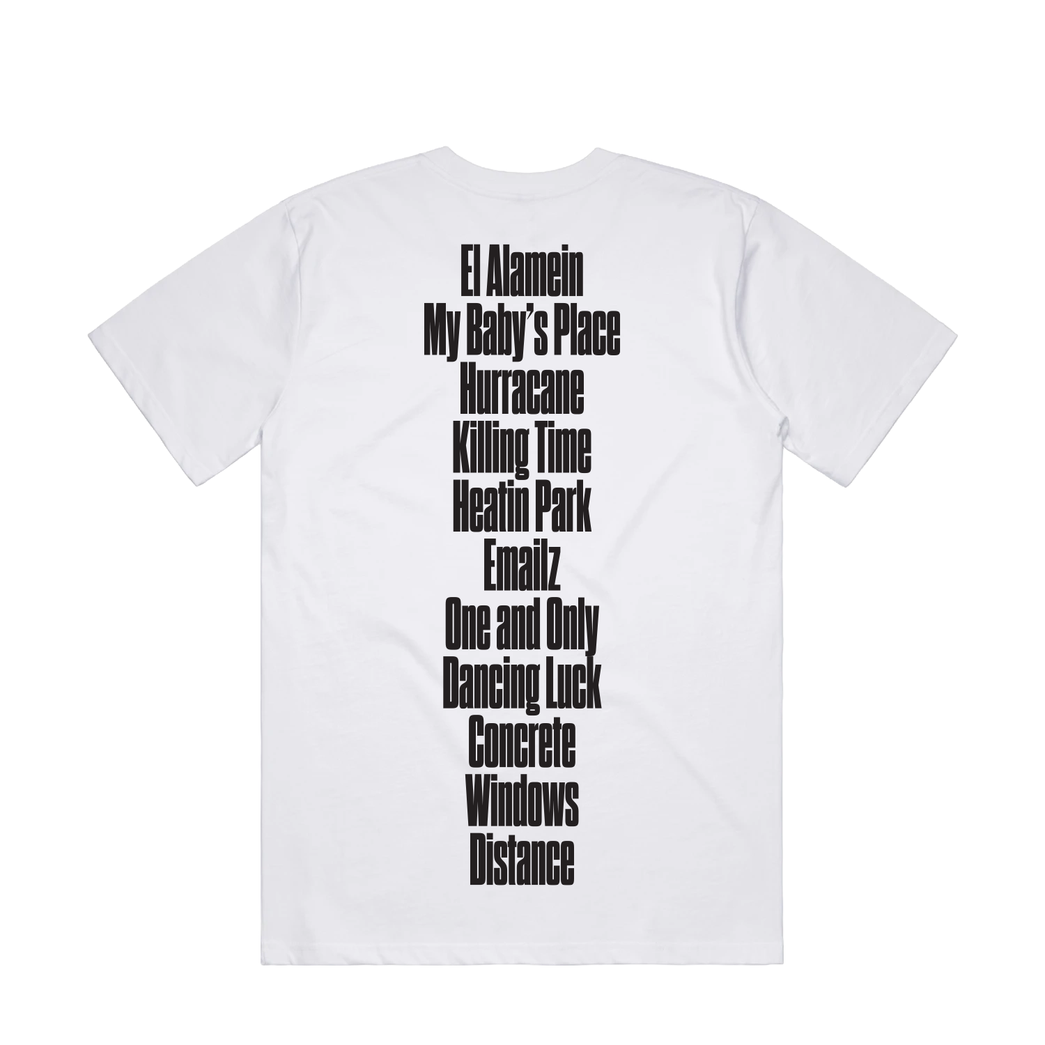 DMA'S TRACKLIST TEE + RED VINYL