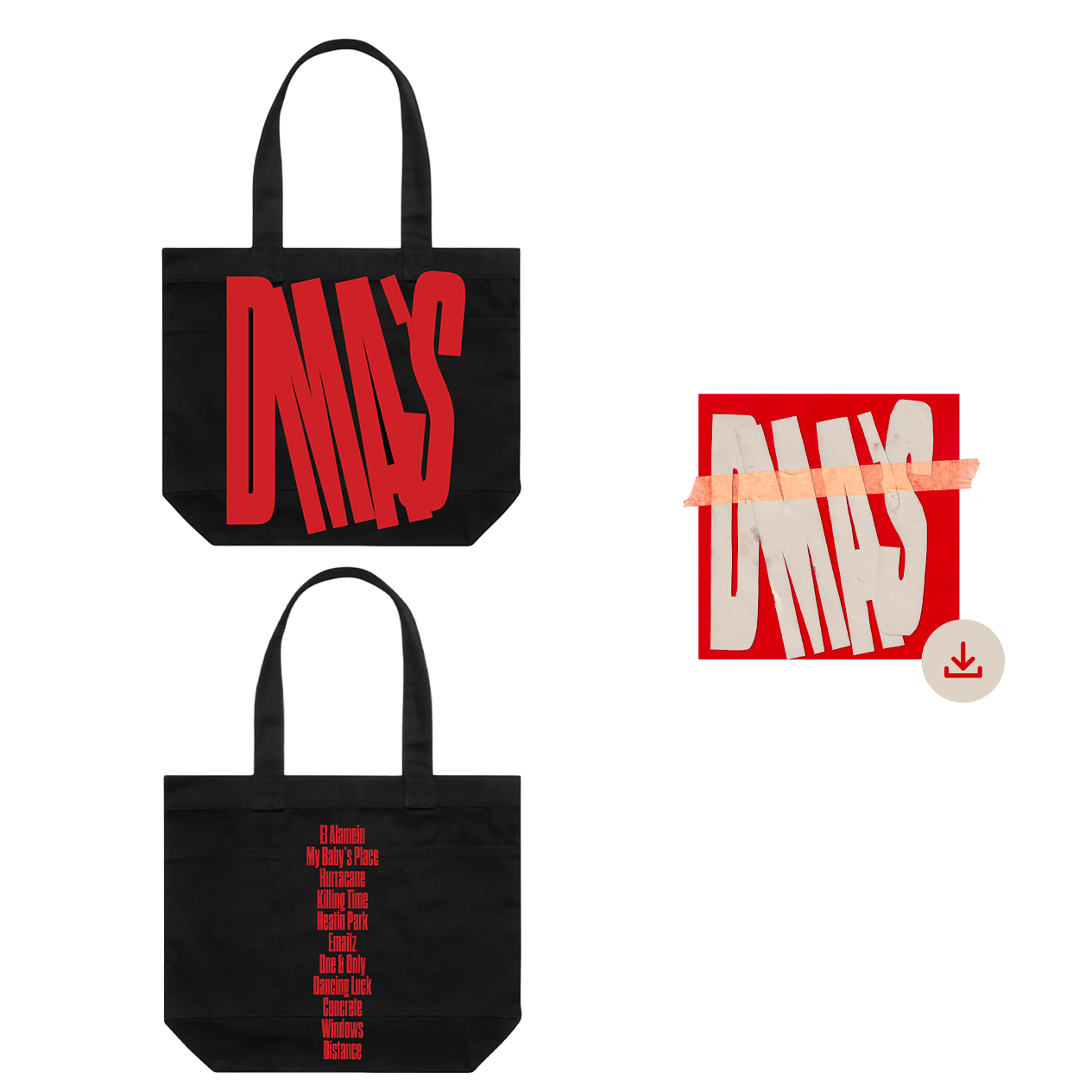 DMA’S TRACKLIST TOTE + DIGITAL DOWNLOAD